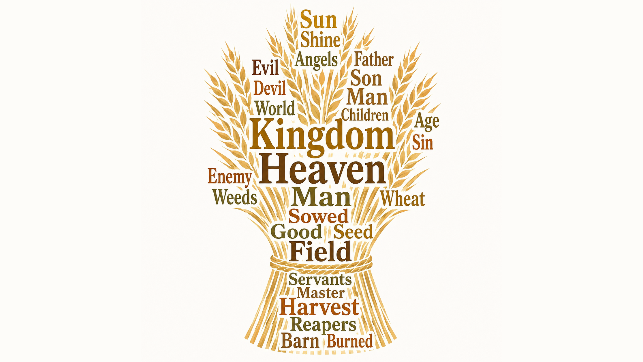 Matthew 11:16-30 word cloud